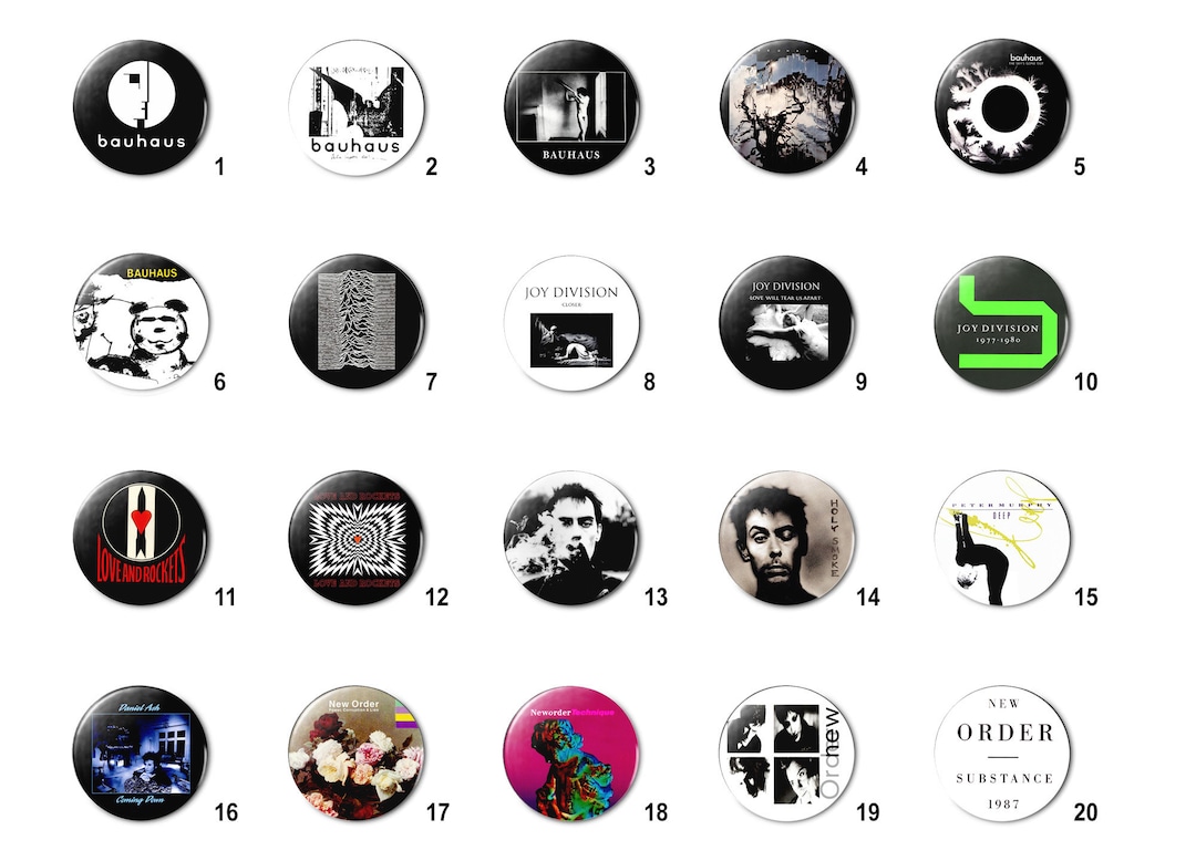 80's New Wave Alt (A) Pins Buttons Badge (1.25 Inch / 32mm) - Etsy