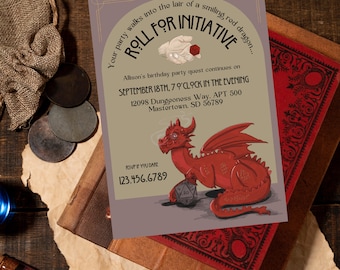 Dungeons and Dragons Party Invitation