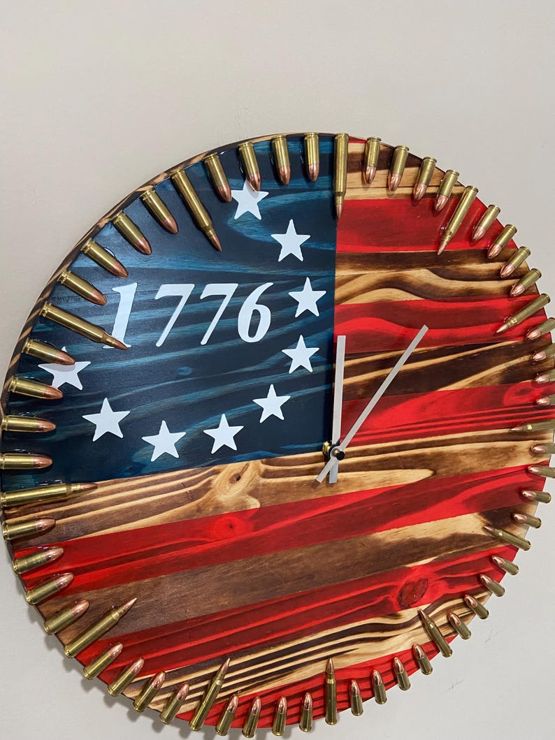 Bullit Riddled Clock 18