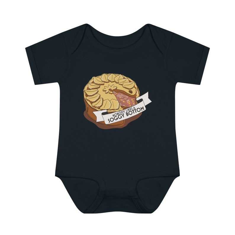 Great British Bake-off Soggy Bottoms Baby Onsie image 3