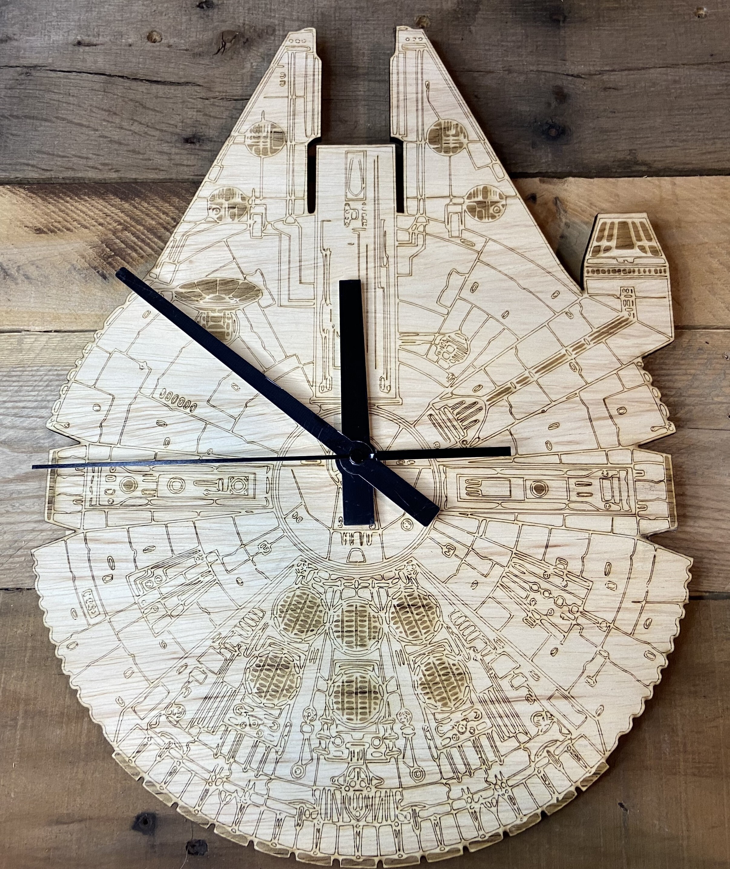 Toy Spacecraft Ship Patent Print - Star Wars Ship Clock Millennium