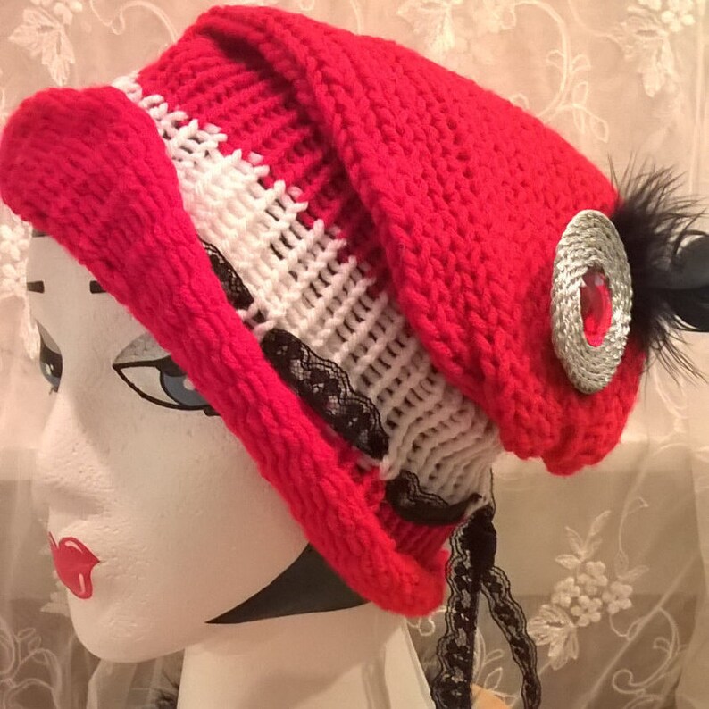 Costume Toboggan Hat Handmade of Acrylic Etsy