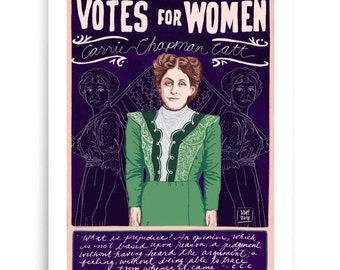 Votes for Women Political Suffragette Poster