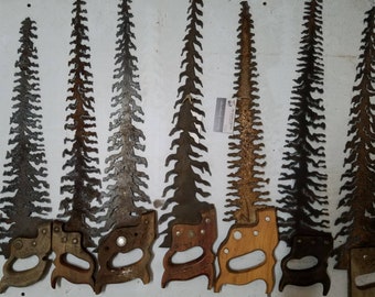 Hand Cut Saw Trees by Big Woods