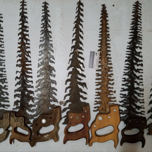 Hand Cut Saw Trees by Big Woods