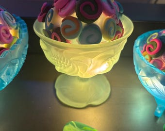 Coraline taffy bowl candy dish movie decor with sewing stone and lights