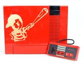 CUSTOM Mother Nintendo Game Console and Controller - Custom Painted NES  - Original Collector Piece - Earthbound Mother - Retro Videogame
