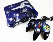 CUSTOM Darth Vader Nintendo 64 Game Console and Controller - Custom Painted NES N64 - Star Wars Darth Vader - Retro Nintendo Collector PIece