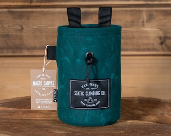 Waxed Canvas Chalk Bag | Emerald