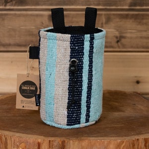 Traveler Series | Navy and Mint Chalk Bag
