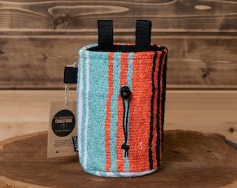 Traveler Series | Orange and Mint Chalk Bag