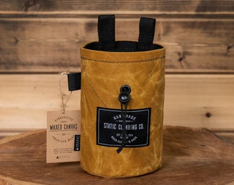 Waxed Canvas Chalk Bag | Mustard