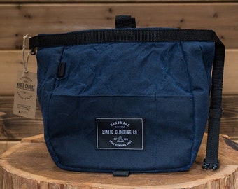 Waxed Canvas Chalk Bucket | NAVY