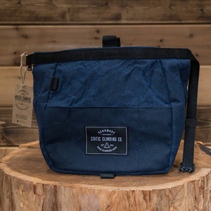 Waxed Canvas Chalk Bucket | NAVY