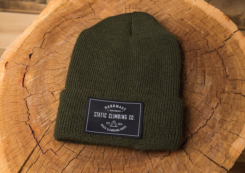 100% Wool Beanie Olive image 0