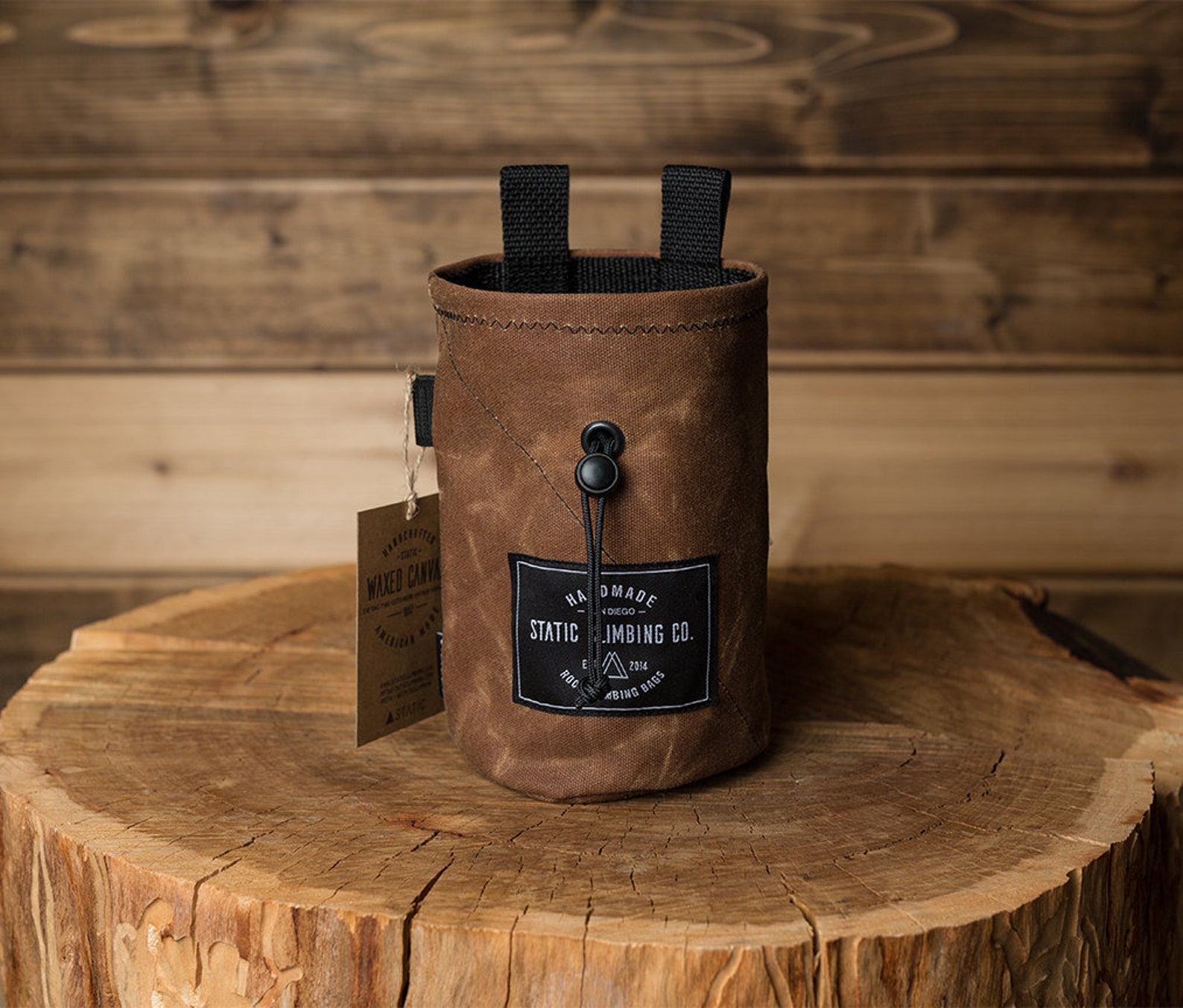 Waxed Canvas Chalk Bag Tobacco Etsy