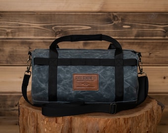 Waxed Canvas 16" Mini Duffel | Gunpowder