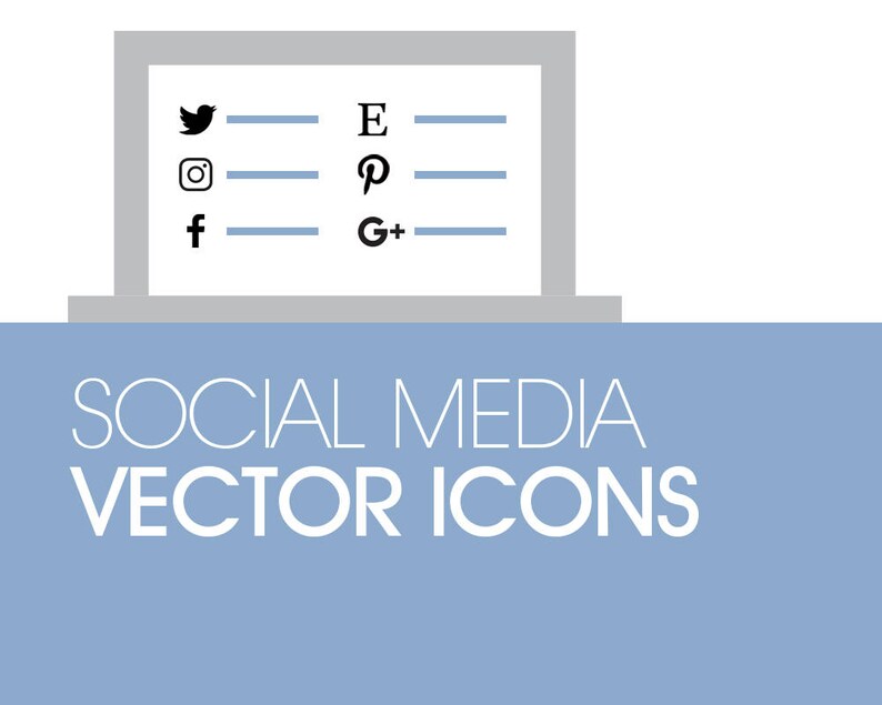 Social Media Logos Vector Digital File Download Etsy
