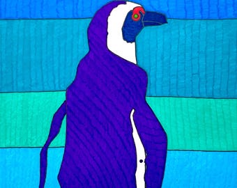 The Penguin’s Journey | Original Pen & Ink Drawing | Surreal Penguin Art