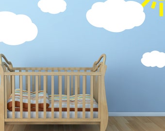 Cloud Wall Sticker Set - Cloud wall decal - Nursery Stickers - Kids decor