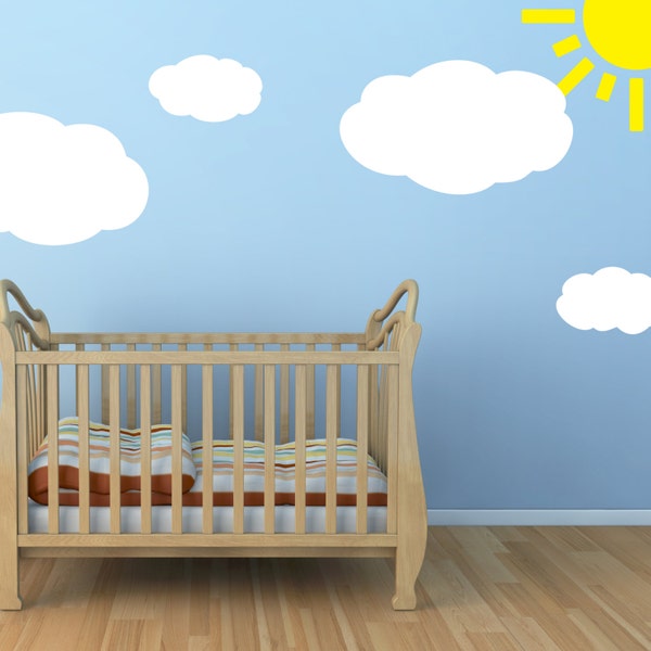 Cloud Wall Sticker Set - Cloud wall decal - Nursery Stickers - Kids decor