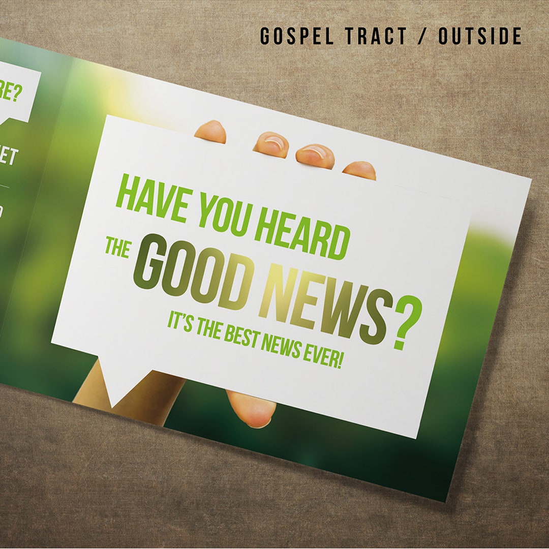 Christian Gospel Evangelism Tracts - 'have You Heard the Good News