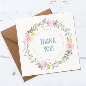 Tarjeta de felicitación cristiana de agradecimiento Números 6:24