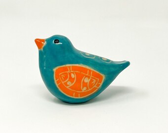 Handmade ceramic bird