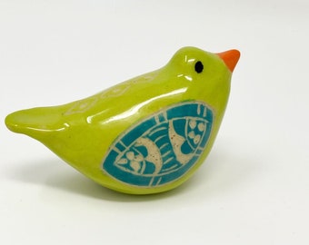 Handmade ceramic bird