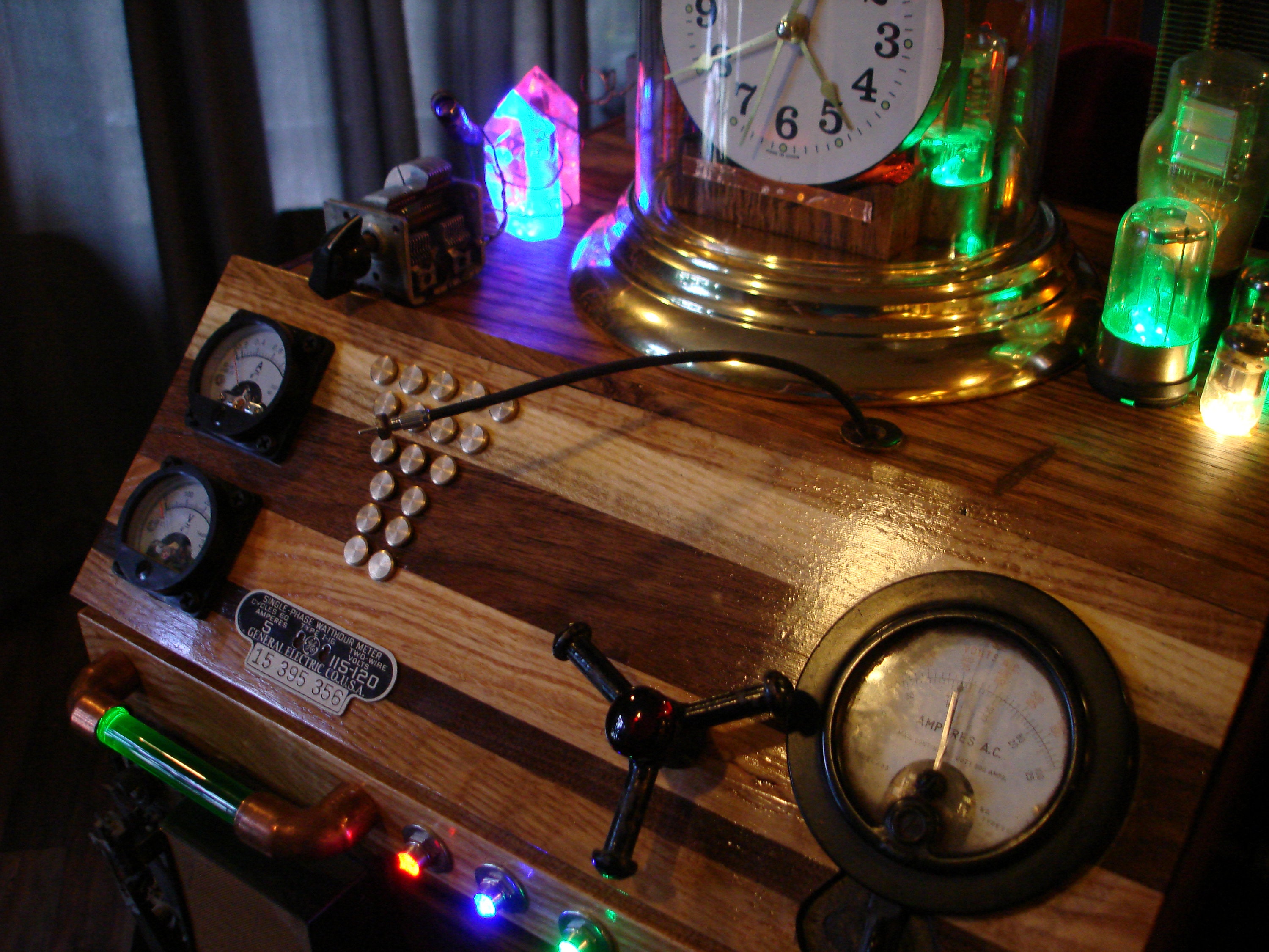 Enigmatic Unique Hand Crafted Time Traveling Steampunk Radio Receiver