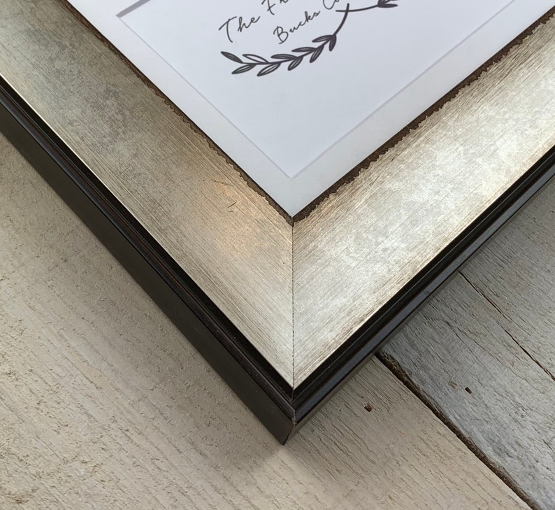 9x12 16x20 Standard and custom sizes available. Liam Industrial Wood Picture Frame with White Mat 8x10 14x16 11x14