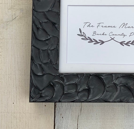Black Picture Frame With White Mat 8x10 9x12 11x14 14x16 Etsy
