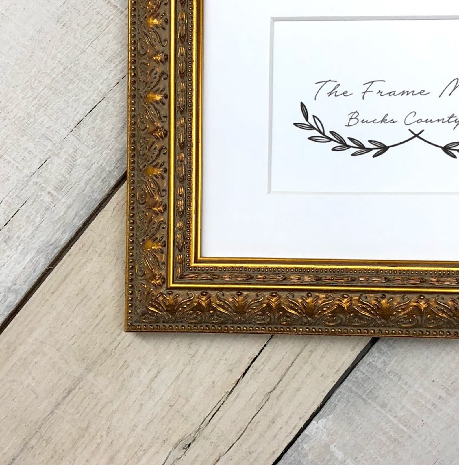 Majestic Gold 1 1/2''Wood Picture Frame with Mat 5x7 Etsy
