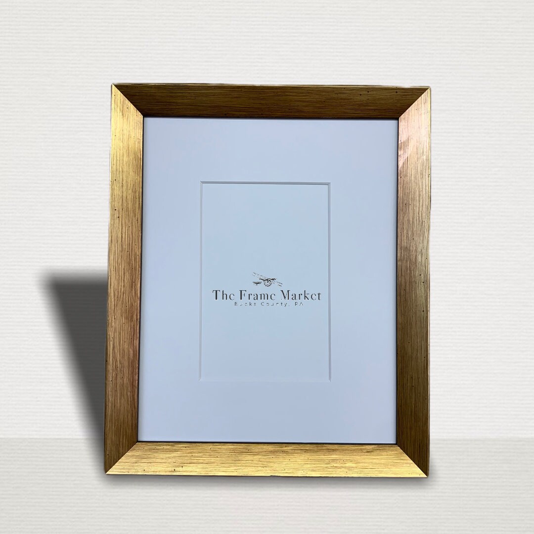 Brighton Collection Gold Bevel Wood Picture Frame with White Etsy