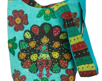 Women Medium Shoulder Bag Tote Colorful Roomy Casual Boho Purse Travel Beach Top Handle Tassel Bright