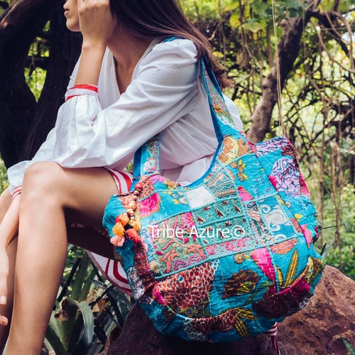 Large Tote Bag Boho Bag Beach Bag Women Shoulder Bag | Etsy