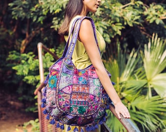 Boho Tote, Hippie Bag, Fringe Bag, Woven Tote, Beach Bag, Summer Tote, Large Shoulder Bag, Hobo Bag