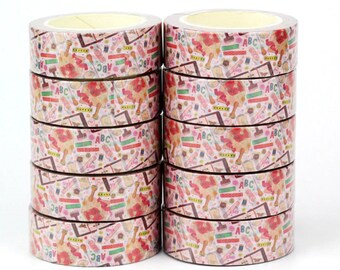 Kawaii Decorative Vintage Seal Stationery washi tape scrapbooking bujo journalling crafting