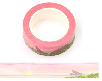 Kawaii sunrise theme washi tape scrapbooking bujo journalling crafting