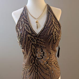 aftershock beaded dress Slip dress