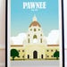 Pawnee City Hall Travel Poster - Pawnee Print - Pawnee Travel Poster - Leslie Knope - Parks and Rec - (Available In Many Sizes)