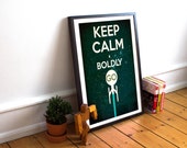 Star Trek Typography - Keep Calm Boldly Go - Captains Oath - Kirk - Spock (Available In Many Sizes)
