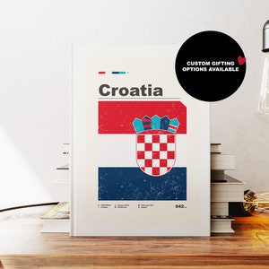 Carnet de notes Croatie - Drapeau - A5 ou A4 - Carnet de cartes - Carnet à couverture rigide - Cahier à anneaux - Ligné - Graphique - Papier ordinaire - Petit cadeau - Cadeau
