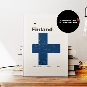 Carnet de notes Finlande - Drapeau - A5 ou A4 - Carnet de cartes - Carnet à couverture rigide - Carnet à reliure à anneaux - Ligné - Graphique - Papier ordinaire - Petit cadeau - Cadeau