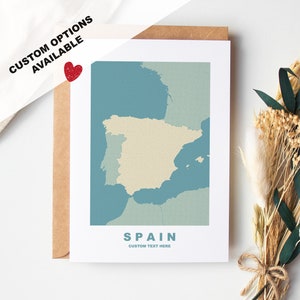 Carta di auguri in Spagna - Opzioni personalizzate Disponibile - busta riciclata inclusa
