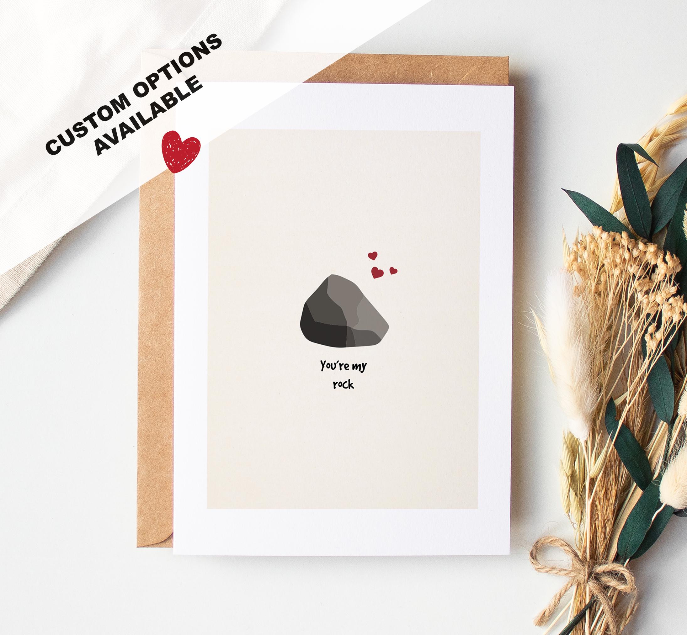 Valentinstag Karte - Valentinstag Karte - Innen leer oder mit Nachricht - Umschlag inklusive - Du bist mein Rock