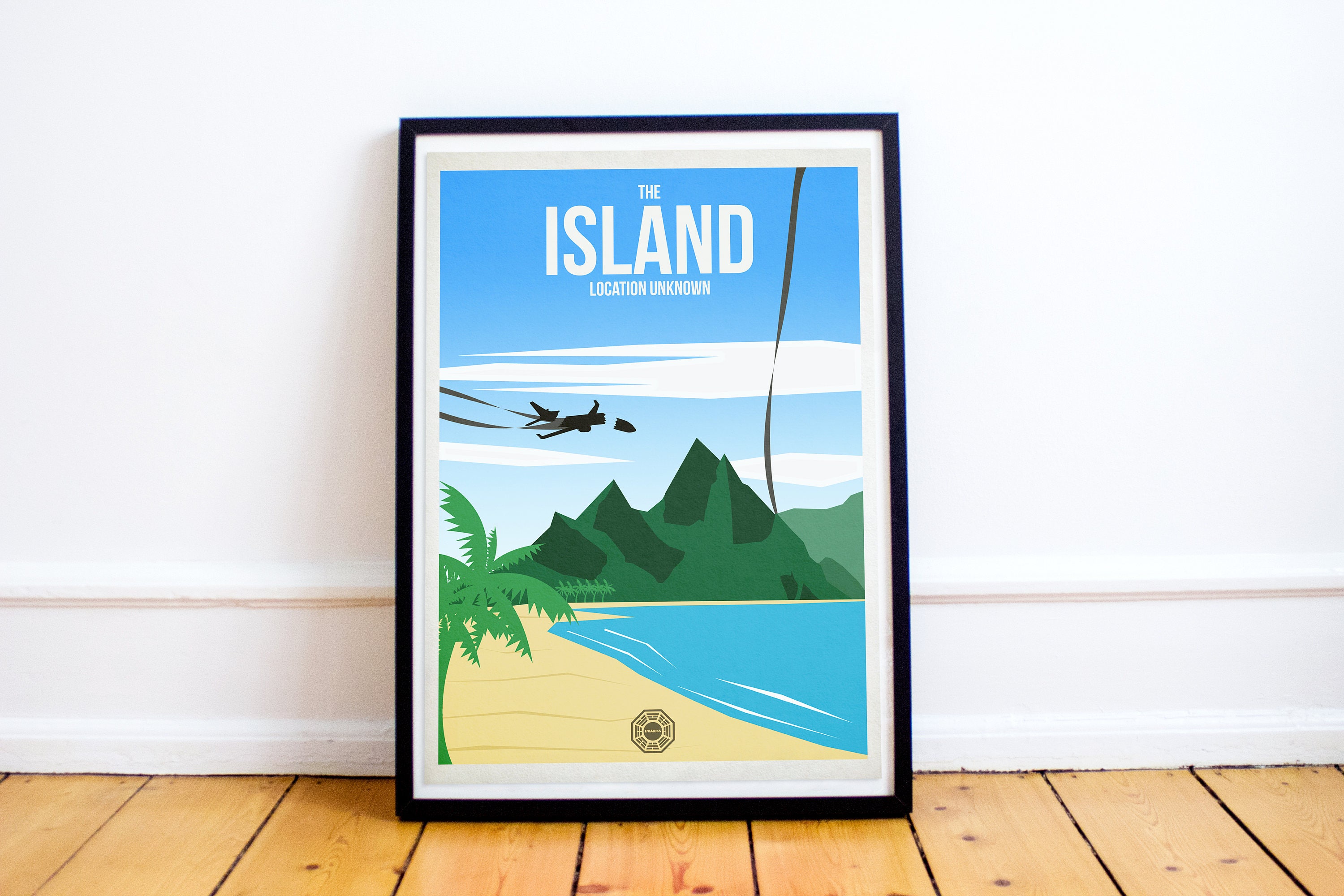Poster Picture DHARMA Initiative Blu-Ray Art The Island from the TV Show Lost