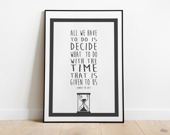 with gold leaf embellishment. Hand Crafted Lord of The Rings "Gandalf quote" with gold leaf embellishment. Hand Crafted Lord of The Rings "Gandalf quote"