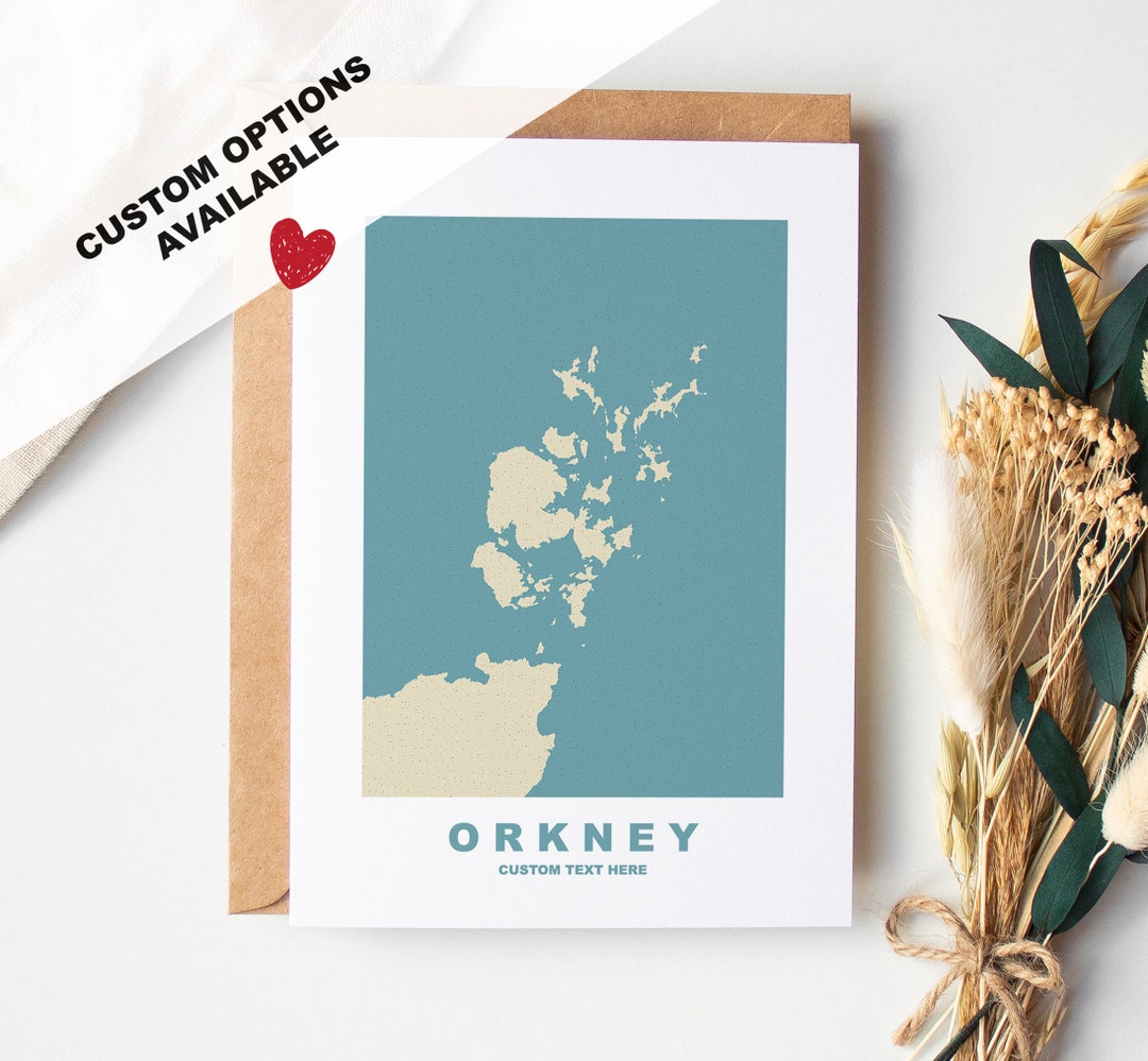 Orkney Greeting Card - Custom Options Available - Kraft Envelope ...