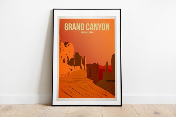Grand Canyon National Park US National Parks Art Print | Etsy